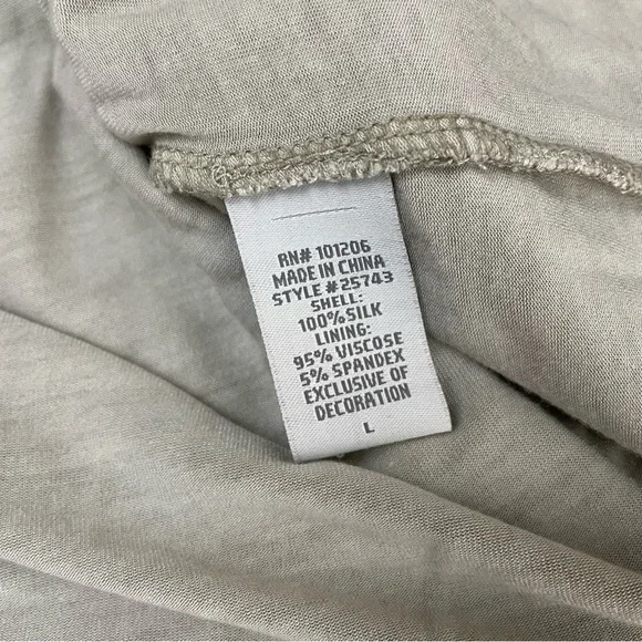 Soft Surroundings Silk Beaux Arts Tunic & Cami Large - Picture 12 of 15